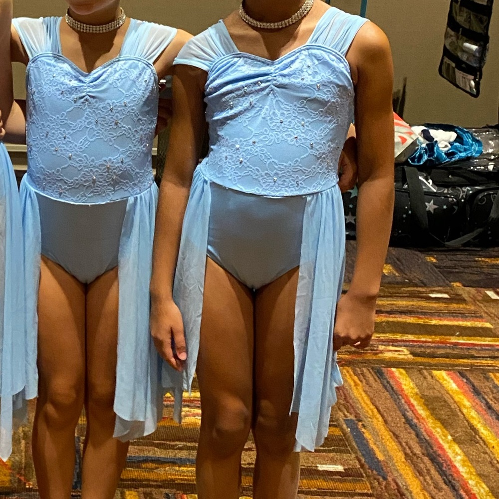Girls dance costume . Weissman IC medium child fits average 8/9 year old.